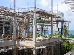 Villa under construction in Phuket, from the Architect Phuket build cost guide