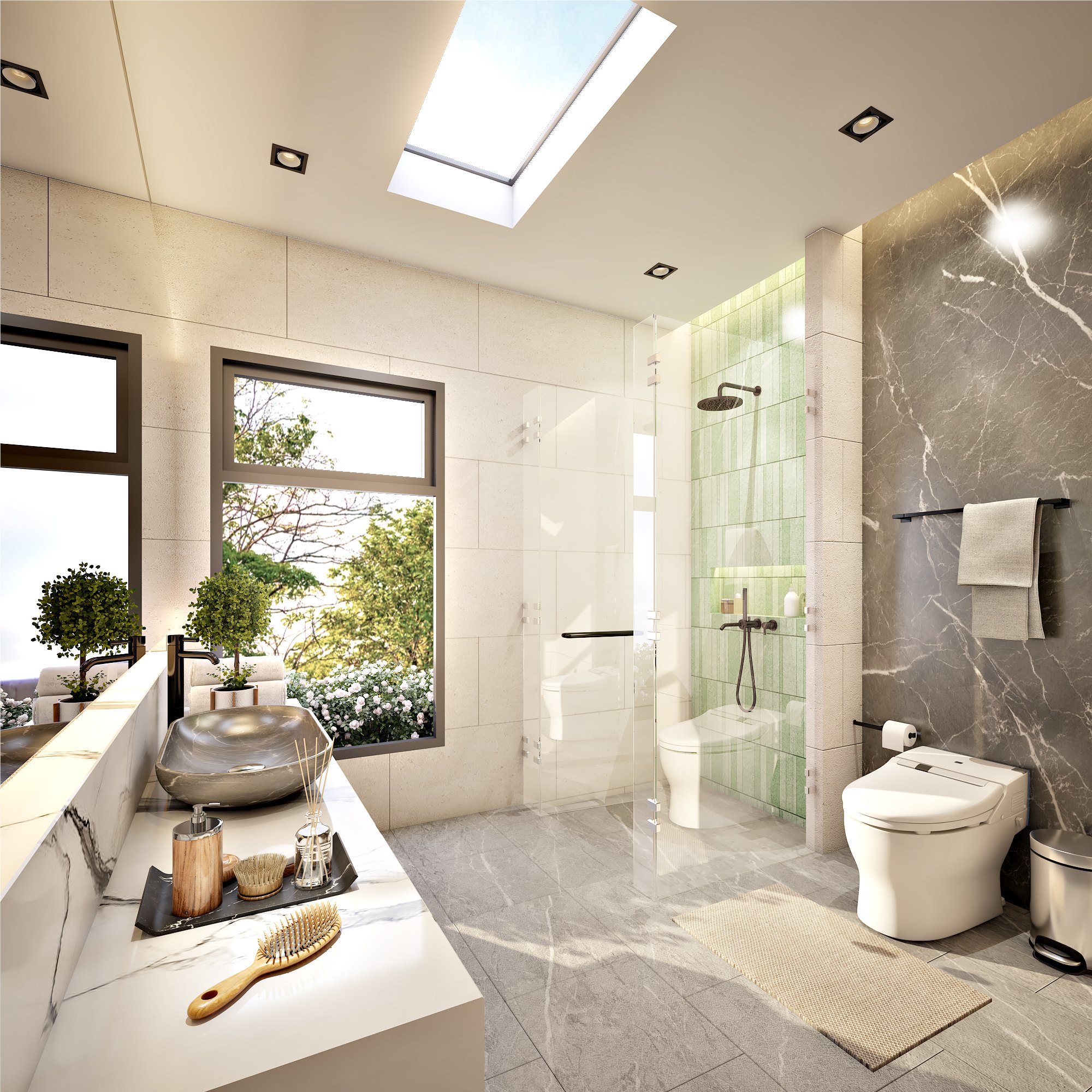 Bathroom vanity render