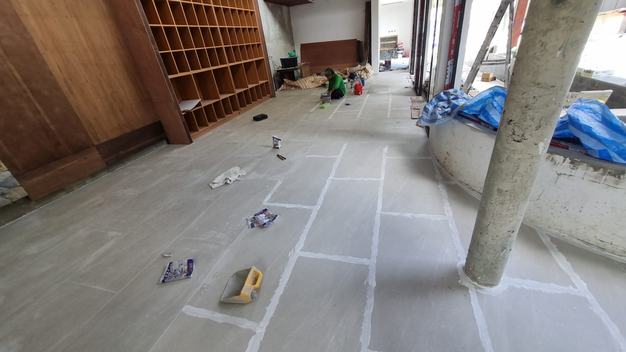 Living room joinery final prep