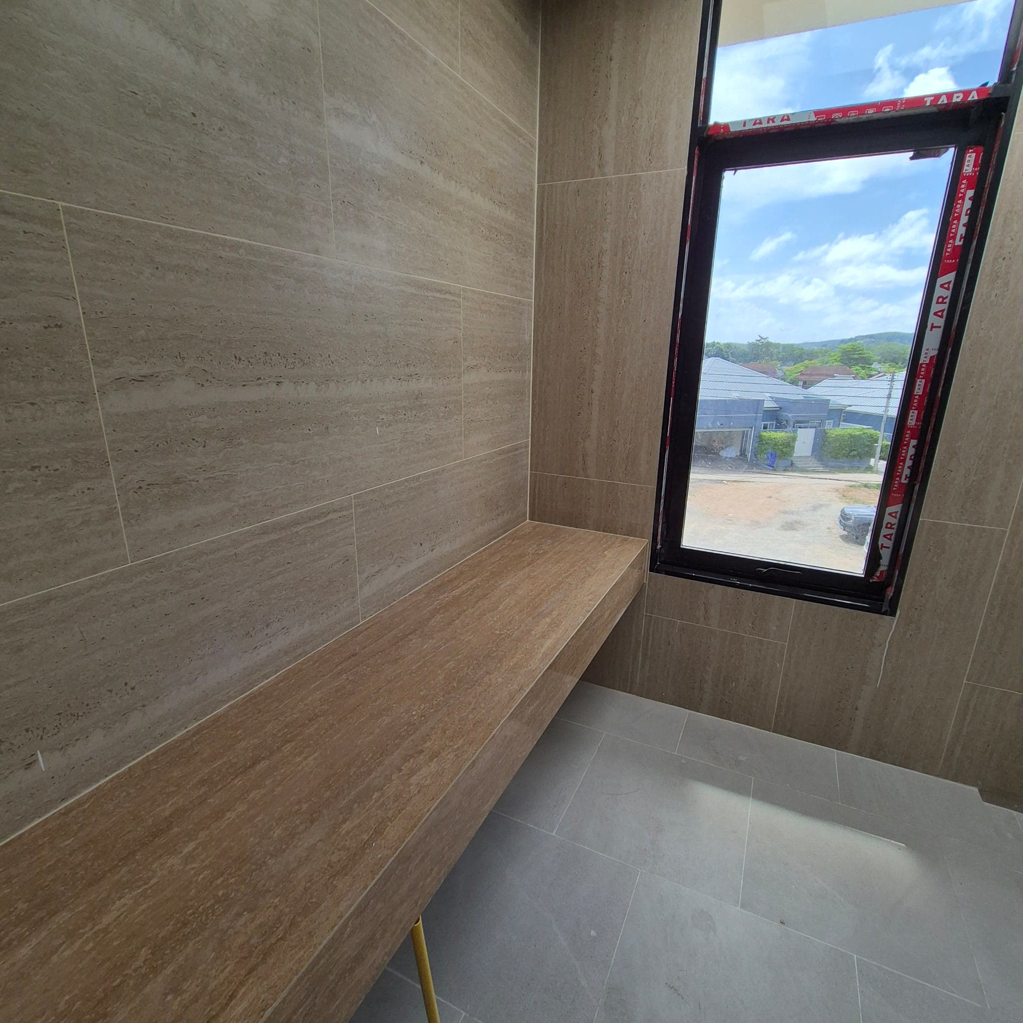 Stone window seat